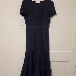 Banana Republic Navy Eyelet Maxi Dress